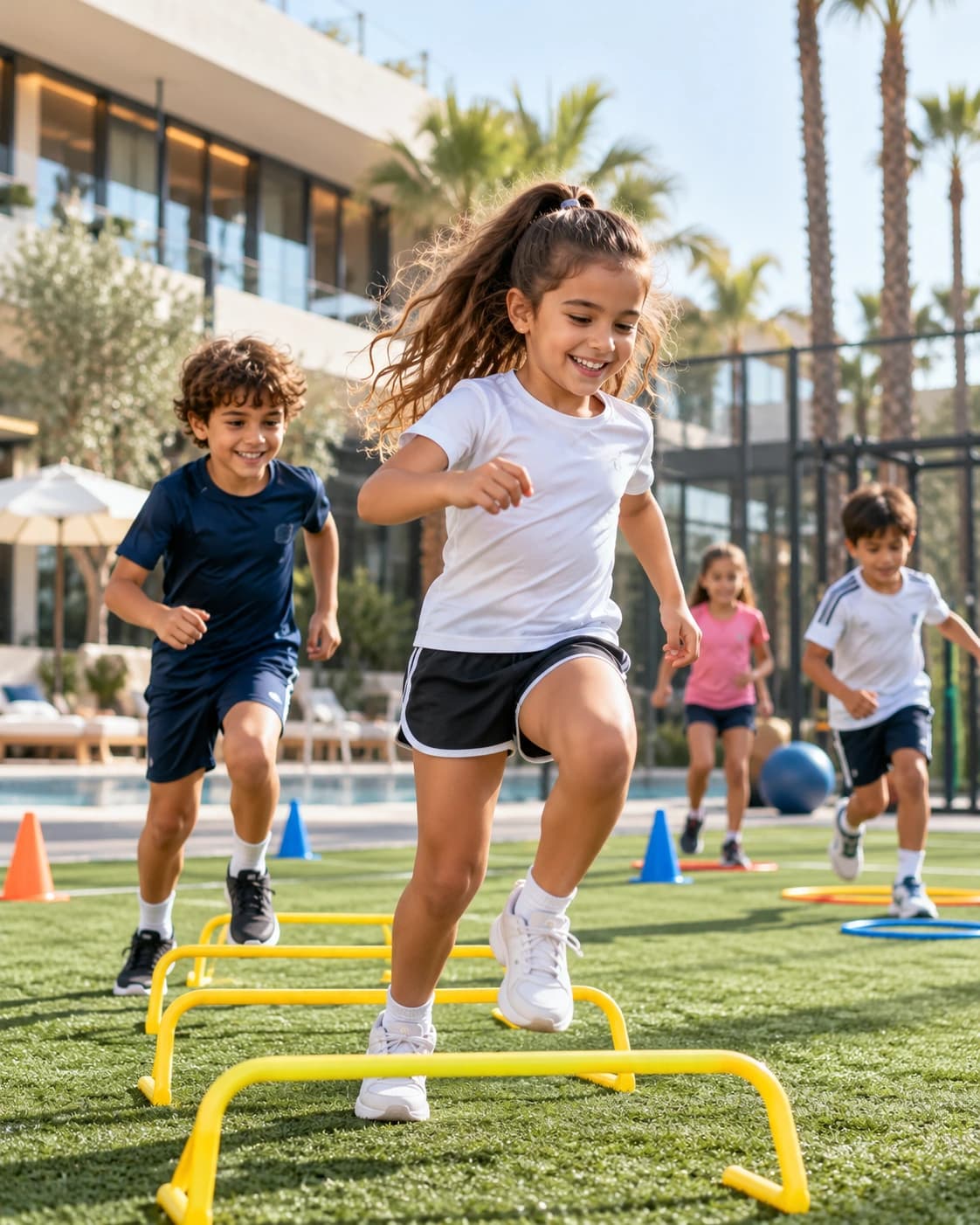 Enfants participant à une activité sportive à AREA